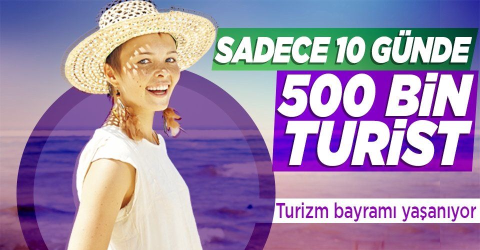 Antalya'ya sadece 10 günde 2.765 uçakla 509 bin turist