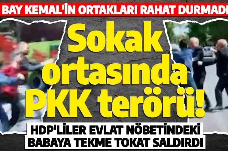 HDP'liler PKK'nın kaçırdığı oğlu için nöbet tutan babaya tekme tokat saldırdı
