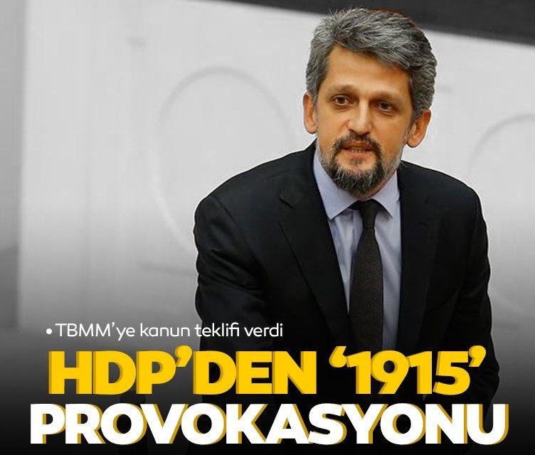 HDP'li Garo Paylan, sözde Ermeni Soykırımı'nın tanınması için TBMM'ye kanun teklifi verdi