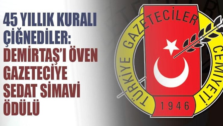 Terör hükümlüsü Demirtaş'a övgüler düzen Canan Coşkun'a TGC’den ödül