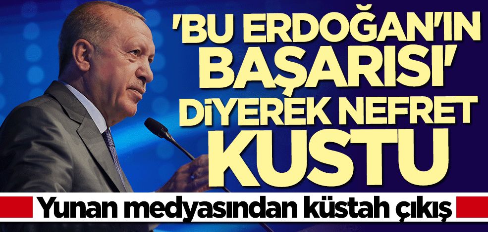 Yunan yine bildiğiniz gibi! "Bu Erdoğan'ın diplomatik başarısı diyerek" nefret kustu