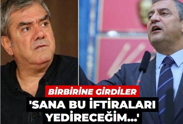 Özgür Özel ve Yılmaz Özdil birbirine girdi: ‘Sana bu iftiranı yedireceğim...'
