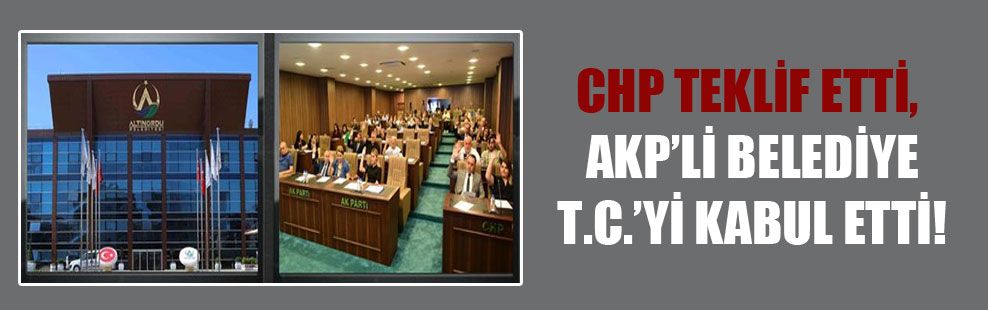 AKP’li belediyeden T.C. kararı