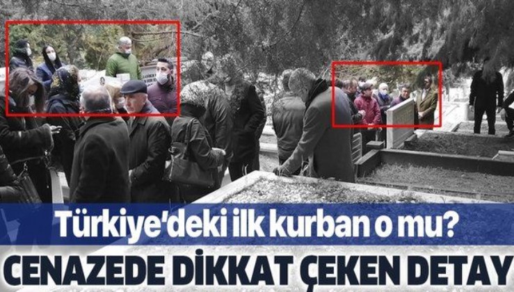 Koronavirüsten ölen kişi olduğu iddia edilen eczacı İhsan Giray toprağa verildi! Cenazede dikkat çeken görüntü.