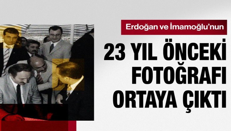 Cumhurbaşkanı Erdoğan ve Ekrem İmamoğlu'nun 23 yıl önceki fotoğrafı ortaya çıktı