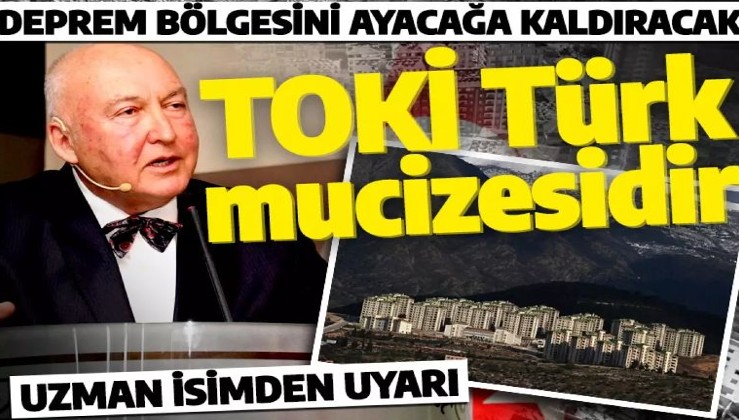 Uzman isim 'TOKİ bir Türk mucizesidir' dedi: Deprem bölgesini ayağa kaldıracak