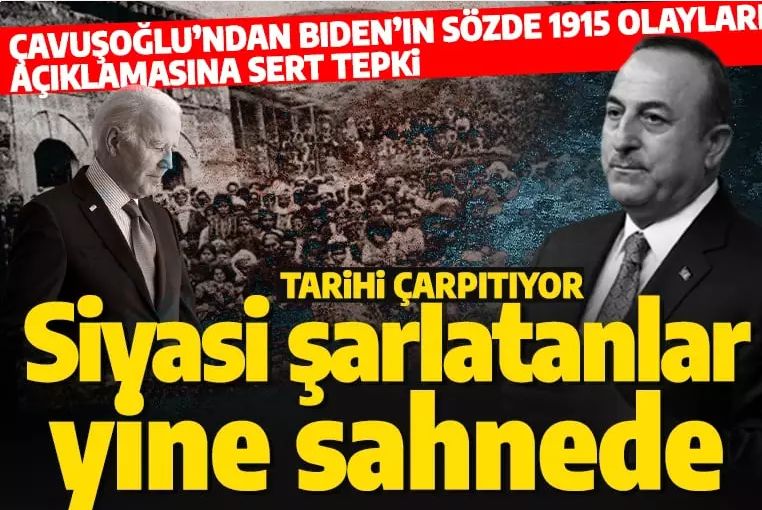 Son dakika: Bakan Çavuşoğlu'ndan Biden'a Ermeni Soykırımı tepkisi: Yüce Türk Milleti'ne tarih dersi vermek kimsenin haddine değil