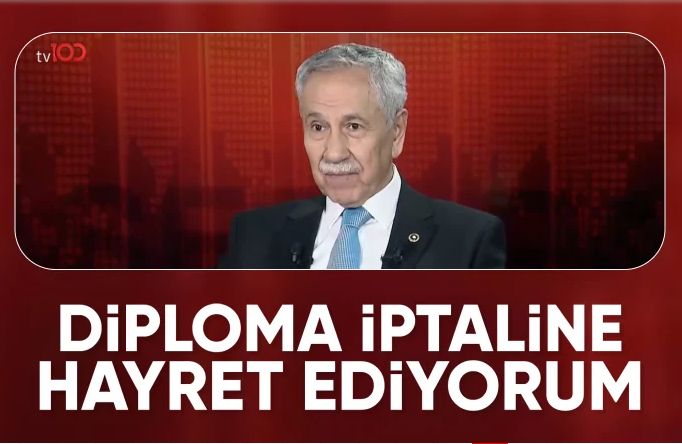 Bülent Arınç: İmamoğlu'nun diploması iptal edilmemeliydi