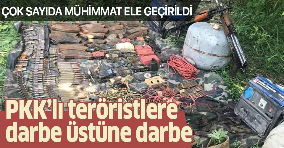 Son dakika: Hakkari'nin Yüksekova ilçesinde PKK'ya ait silah ve mühimmatlar ele geçirildi