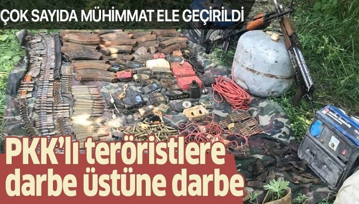 Son dakika: Hakkari'nin Yüksekova ilçesinde PKK'ya ait silah ve mühimmatlar ele geçirildi