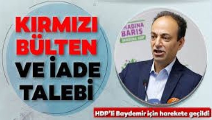 Son dakika: HDP'li Osman Baydemir için kırmızı bülten talebi!