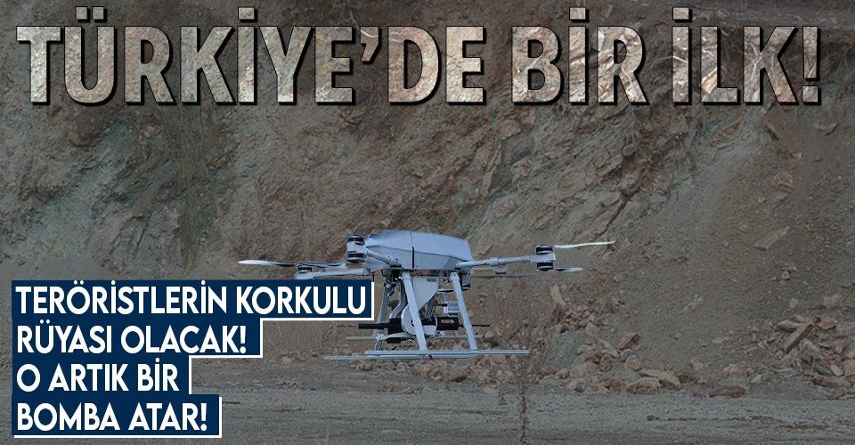Türkiye'de bir ilk! Milli silahlı drone sistemi 'Songar' bomba atara dönüştü!