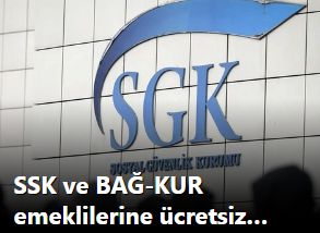 SSK ve BAĞKUR emeklilerine SGK'dan müjde geldi! Emeklilere ücretsiz oldu