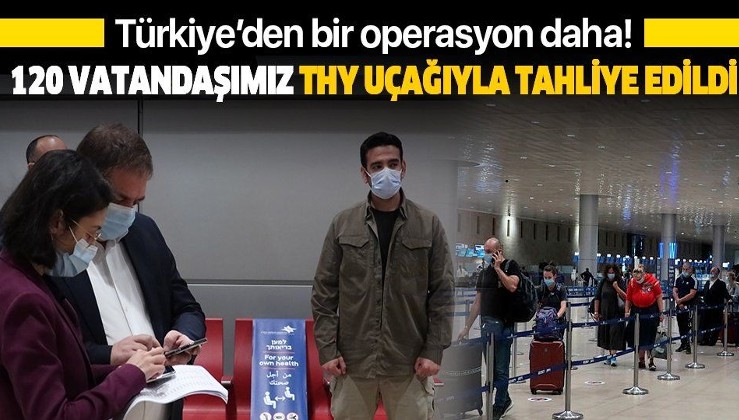 Son dakika: Türkiye'den bir operasyon daha: İsrail ve Filistin'deki 120 vatandaş THY uçağıyla tahliye edildi