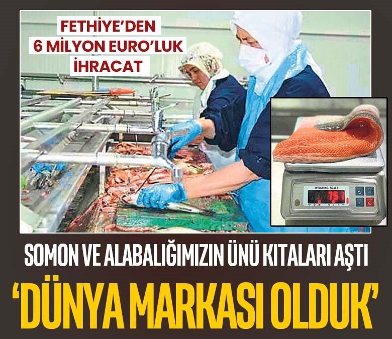 Somon ve alabalığımız dünya sofralarında