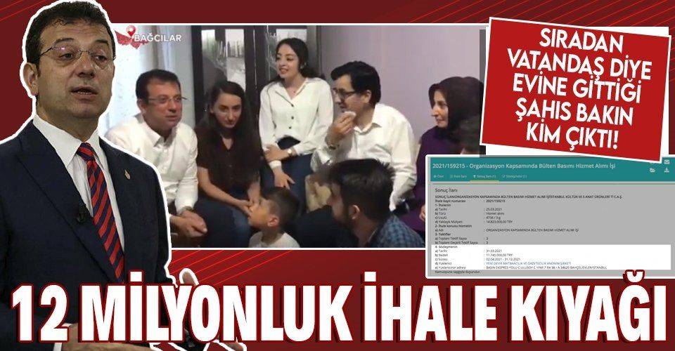 İBB Başkanı Ekrem İmamoğlu'ndan Saadet Partisi'ne 12 milyonluk ihale kıyağı