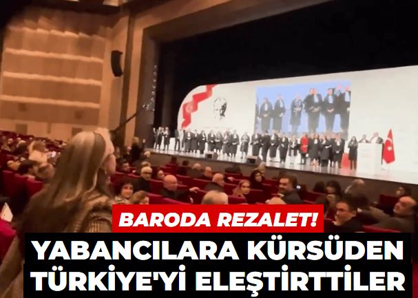 İstanbul Barosu yönetimi yabancı ülke temsilcilerine kürsüden Türkiye'yi eleştirtti: Milliyetçi Avukatlar tepki gösterdi