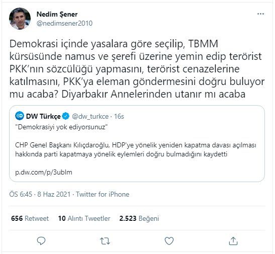 KILIÇDAROĞLU HDP’NİN PKK’YA ELEMAN GÖNDERMESİNİ DOĞRU BULUYOR MU?