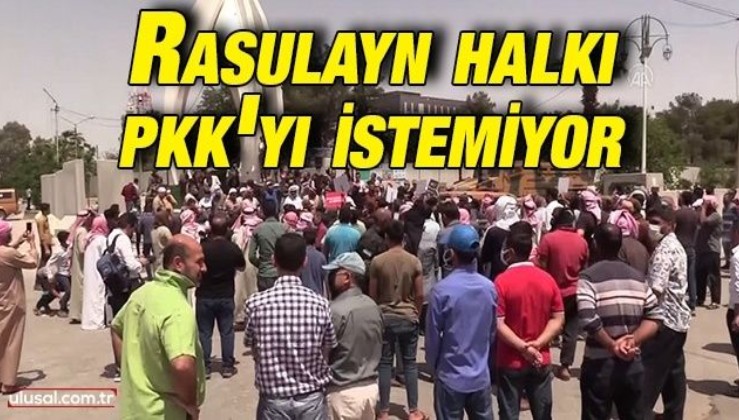 Rasulaynlılar PKK/PYD'yi protesto etti