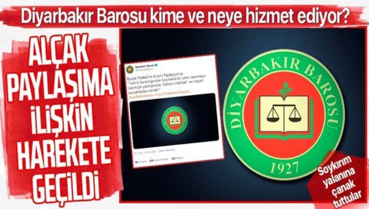 Diyarbakır Cumhuriyet Başsavcılığı, Diyarbakır Barosu'nun alçak 'soykırım' bildirisine soruşturma başlattı