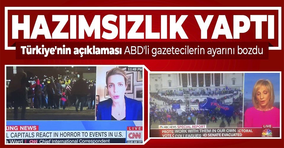 Türkiye'nin açıklaması ABD'de hazımsızlık yaptı! CNN ve NBC News spikerlerinin ayarı bozuldu