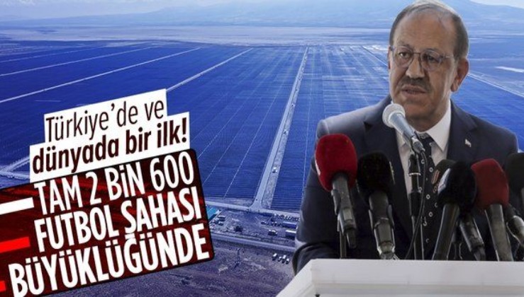 Güneş gibi parlayan enerji yatırımı: "Türkiye'de ve dünyada bir ilk oluyor"