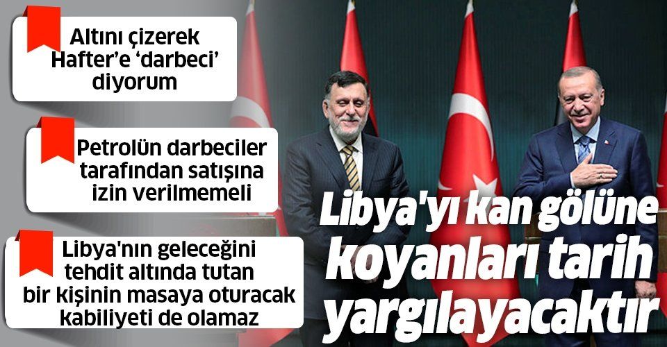 Ankara'da Cumhurbaşkanı Erdoğan ve Libya Başbakanı Fayiz esSerrac'tan ortak açıklama!