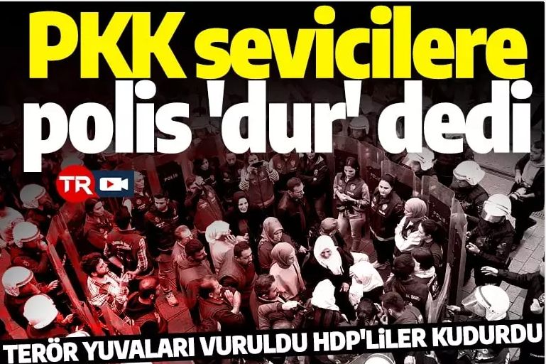 Pençe Kılıç Harekatı PKK sevici HDP'lileri çıldırttı! Tunceli'deki provokasyona polis 'dur' dedi
