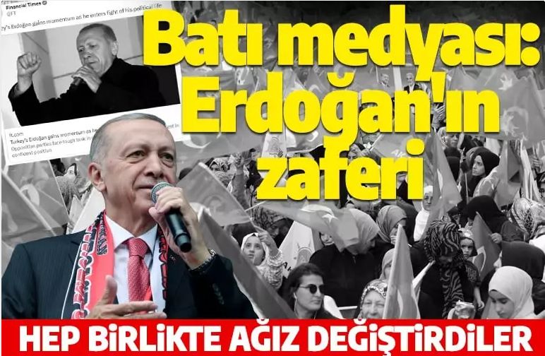 Tetikçi Batı medyası Kılıçdaroğlu'nun hezimeti sonrası manşetlerini değiştirdi: Erdoğan ivme kazandı