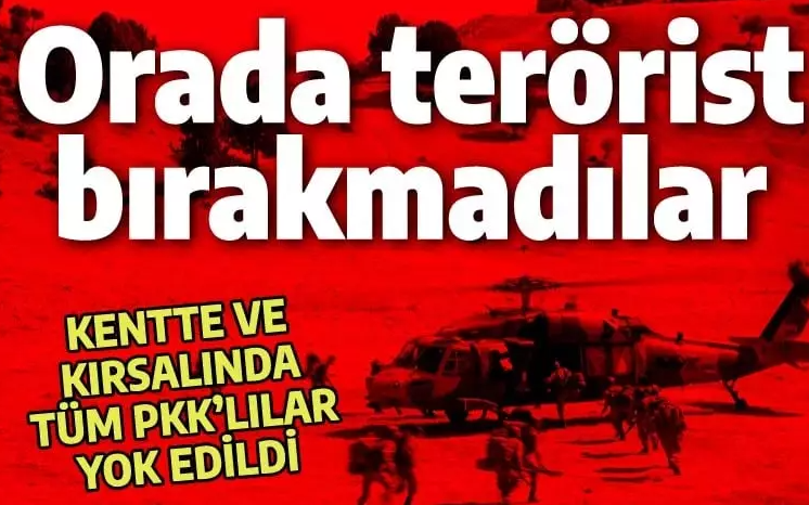 Türkiye'ye müjde: O ilde terörist kalmadı! Kent ve dağlar tamamen temizlendi