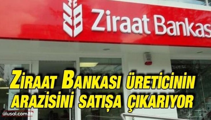 Ziraat Bankası borçlu üreticinin arazisini satışa çıkarıyor