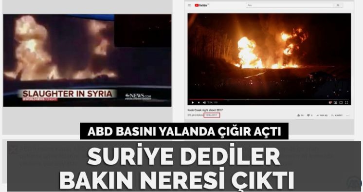 ABD kanalı kendi ülkesinde çekilen videoyu ‘Suriye’de kıyım’ diye verdi