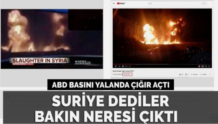 ABD kanalı kendi ülkesinde çekilen videoyu ‘Suriye’de kıyım’ diye verdi