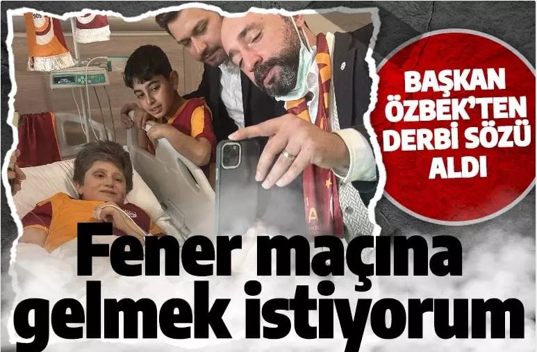 Dursun Özbek'ten depremzede Cihan Emir'e Fenerbahçe maçı sözü