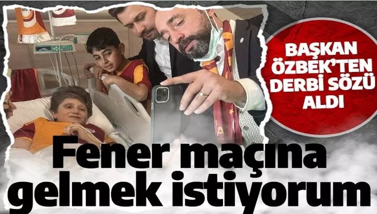 Dursun Özbek'ten depremzede Cihan Emir'e Fenerbahçe maçı sözü