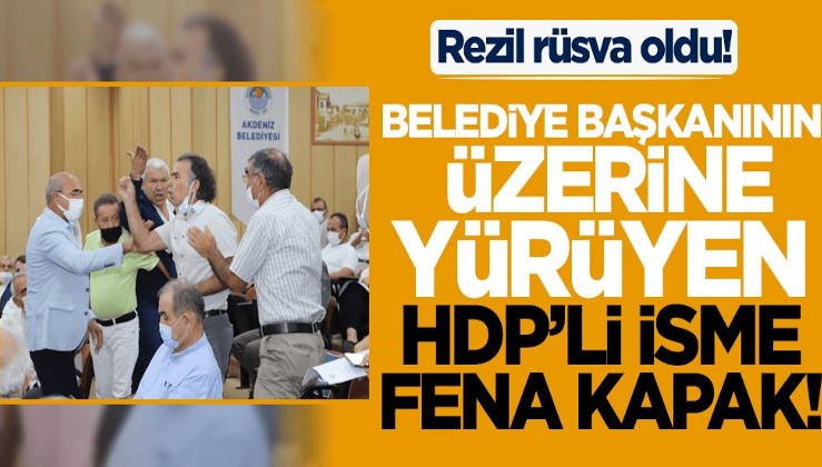 Belediye başkanının üzerine yürüyen HDP'li isme fena kapak!