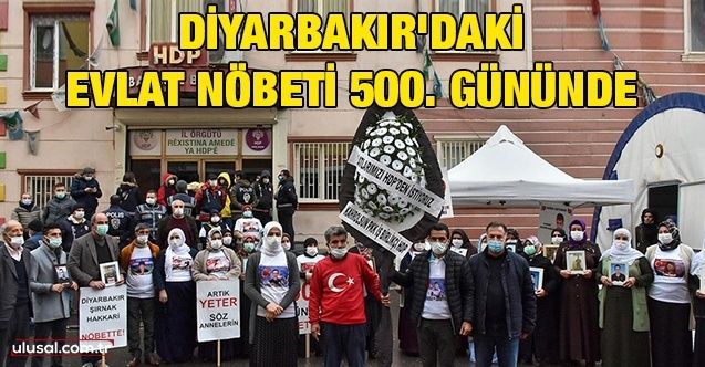 Diyarbakır'daki evlat nöbeti 500. gününde