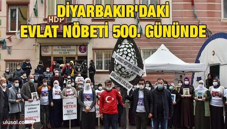 Diyarbakır'daki evlat nöbeti 500. gününde