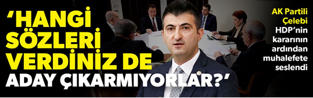 Mehmet Ali Çelebi muhalefete sordu: HDP’ye hangi sözleri verdiniz de Cumhurbaşkanı adayı çıkarmıyorlar?