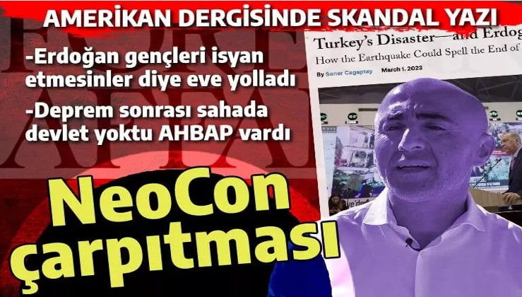 Atatürk ile Erdoğan'ı kıyaslayıp AHBAP'a sarıldı! Amerika'nın 'Türk' NeoCon'undan çarpıtmalar zinciri