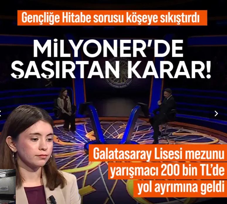 Kim Milyoner Olmak İster’de “Gençliğe Hitabe” sorusu yarışmacıyı köşeye sıkıştırdı