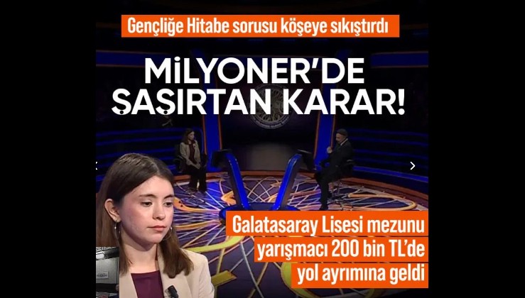 Kim Milyoner Olmak İster’de “Gençliğe Hitabe” sorusu yarışmacıyı köşeye sıkıştırdı