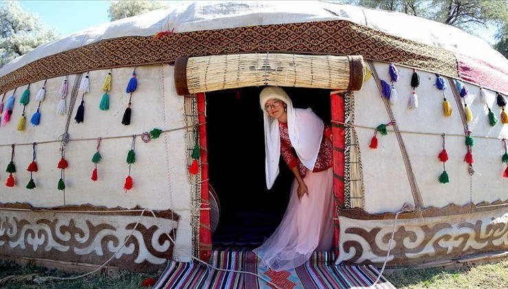 Kapadokya'daki 'Kırgız Obası'nda Türk kültürünü tanıtıyorlar