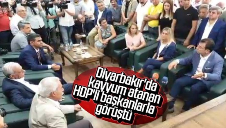 İmamoğlu HDP'ye destek vermek için Diyarbakır'da: "Kayyum atanınca nefesim daraldı"
