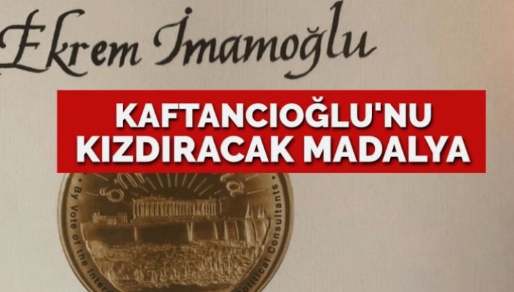 Necati Özkan’dan Kaftancıoğlu’nu kızdıracak adım: İmamoğlu’na madalya taktı!