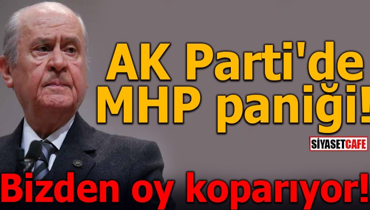 AK Parti'de MHP paniği! Bizden oy koparıyor