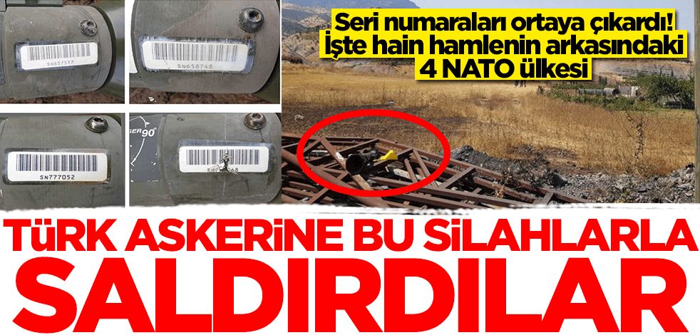 Türk askerine bu silahlarla saldırdılar! Hain hamlenin arkasından 4 ülke çıktı