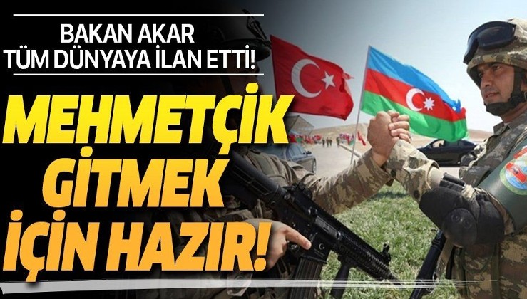 Milli Savunma Bakanı Hulusi Akar'dan Azerbaycan tezkeresi hakkında flaş açıklama!