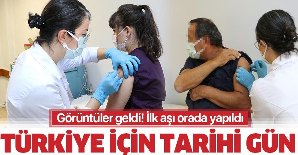 Türkiye'de ilk koronavirüs aşısı bugün yapıldı!