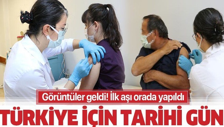 Türkiye'de ilk koronavirüs aşısı bugün yapıldı!